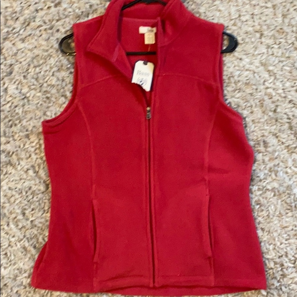 Brand new red G. H. Bass vest. Size L